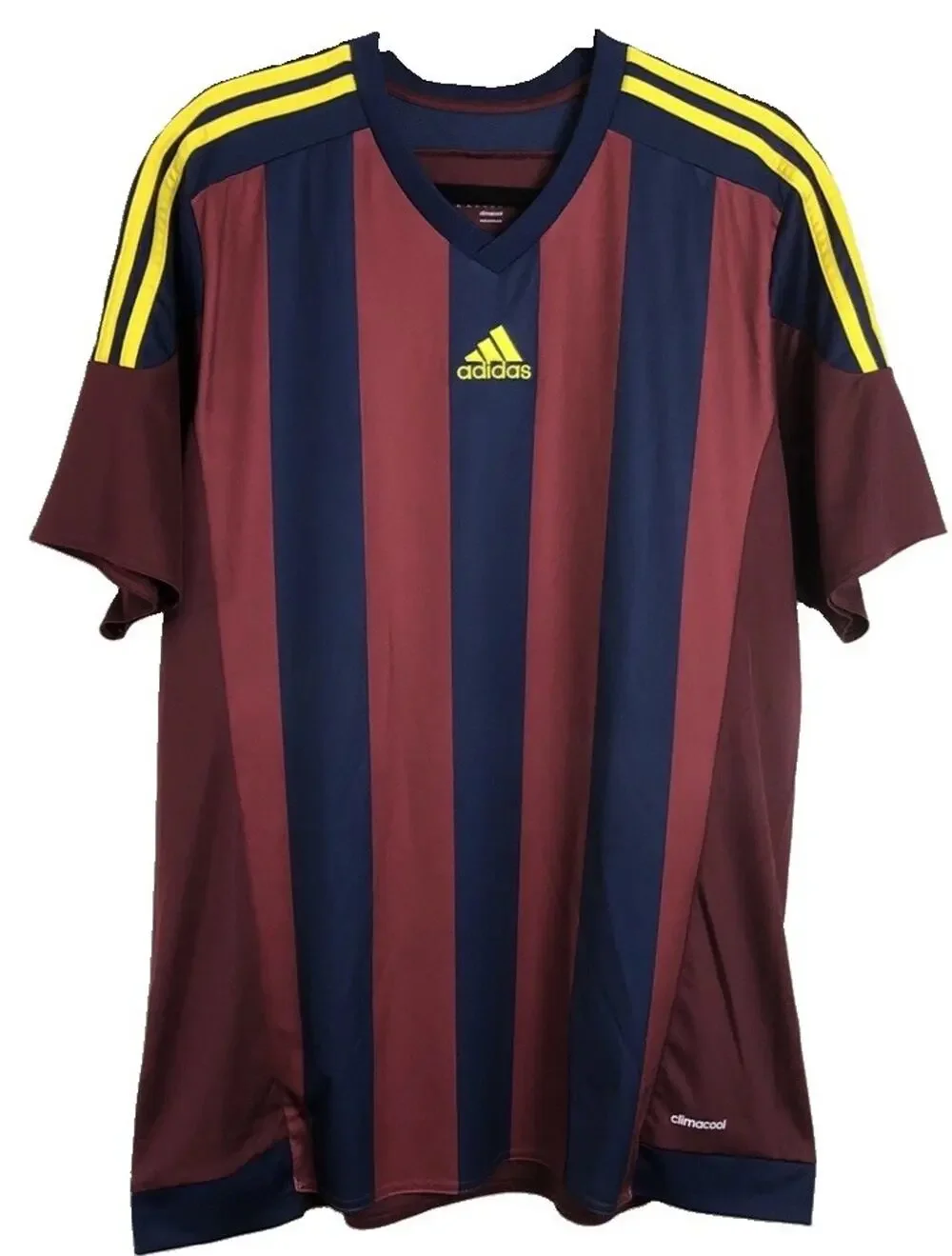 FC Barcelona Adidas Climacool Soccer Jersey Men’s Sz 2XL Red Maroon Navy Futbol